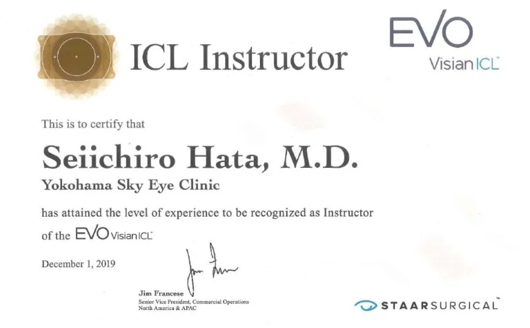 秦院長
ICLインストラクター証