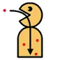 花粉が体内に入るイラスト