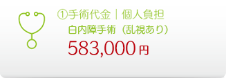 ①手術代金|個人負担