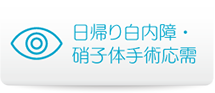 日帰り　白内障手術応需